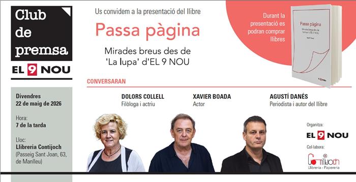 Presentació del llibre PASSA PÀGINA | 