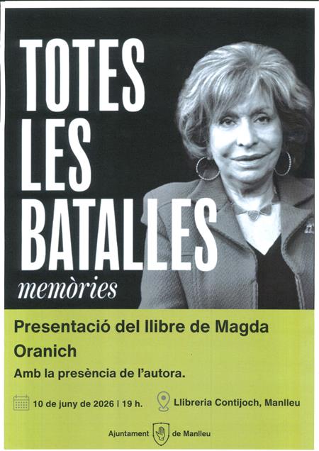 Presentació de les memòries de Magda Oranich | 