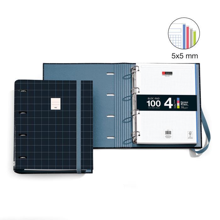 CARPETA 4 ANELLES 35 MM. RIDER NEGRE MR | 8422593209882