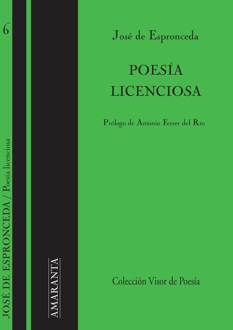 POESÍA LICENCIOSA | 9788498950717 | ESPRONCEDA, JOSÉ DE