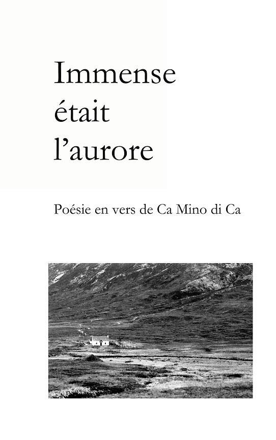 IMMENSE ÉTAIT L'AURORE | 9782322185207 | MINO DI CA, CA