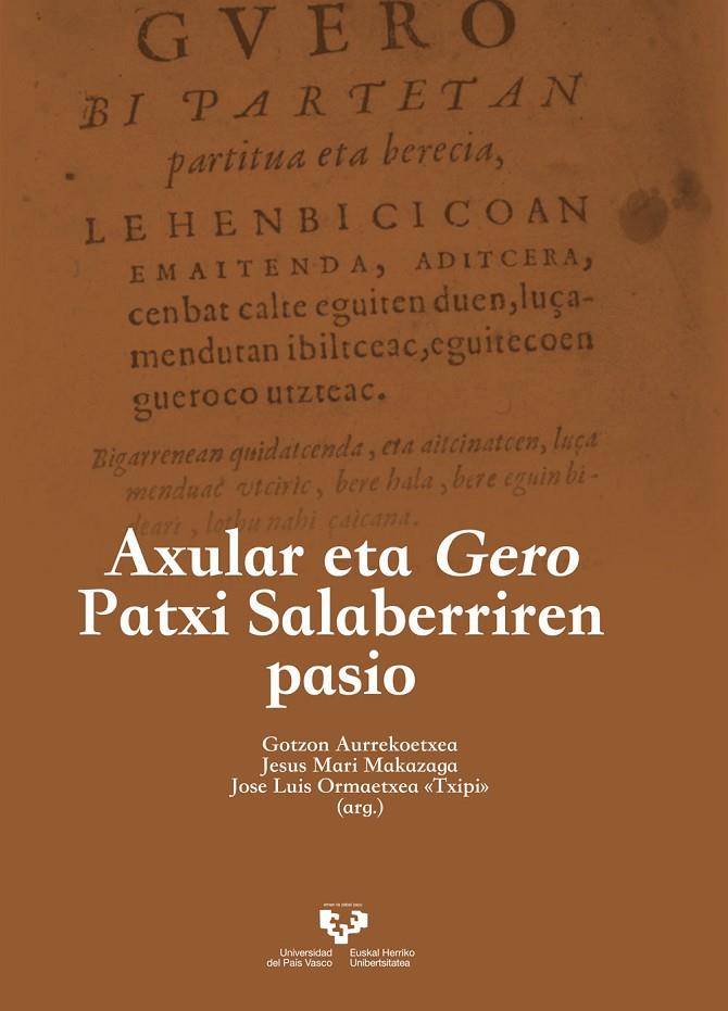AXULAR ETA GERO PATXI SALABERRIREN PASIO | 9788490828731