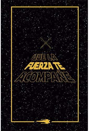 BLOC DE NOTAS STAR WARS QUE LA FUERZA TE ACOMPAÑE | 9788417936570 | GUNIS MEDIA