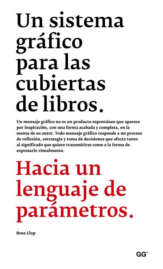 SISTEMA GRÁFICO PARA LAS CUBIERTAS DE LIBROS, UN | 9788425227462 | LLOP VIDAL, ROSA