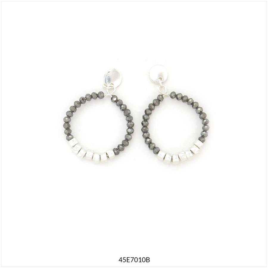 ARRECADES DEMI PLATA ANTRACITA ARO | 45e7010b