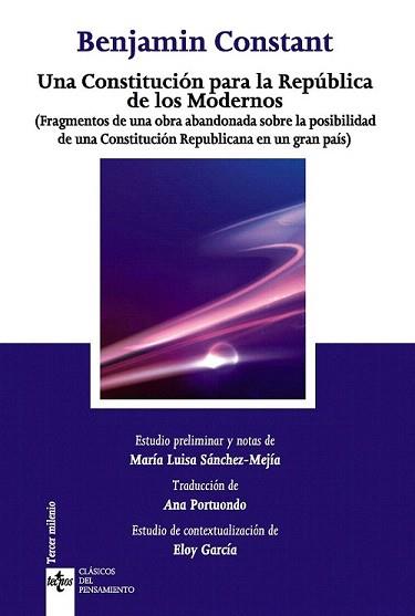 CONSTITUCIÓN PARA LA REPÚBLICA DE LOS MODERNOS, UNA | 9788430959105 | CONSTANT, BENJAMIN