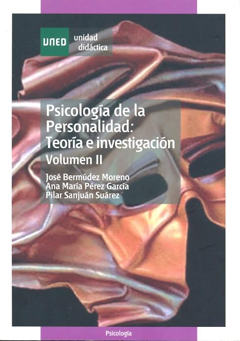 PSICOLOGIA DE LA PERSONALIDAD V | 9788436249514 | BERMUDEZ MORENO, JOSE