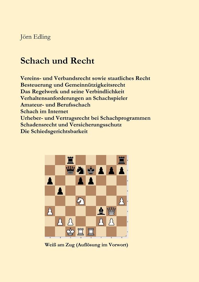 SCHACH UND RECHT | 9783749464777 | EDLING, JORN
