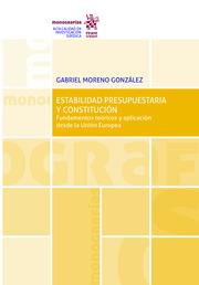 ESTABILIDAD PRESUPUESTARIA Y CONSTITUCIÓN | 9788413139630 | MORENO GONZÁLES, GABRIEL