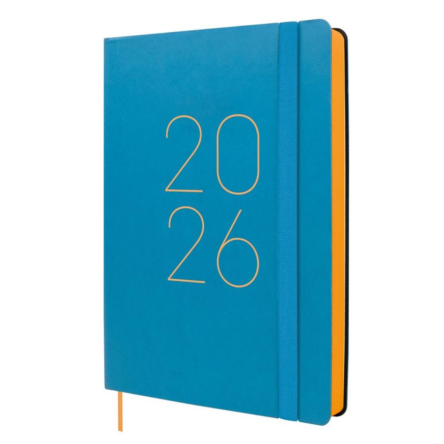 AGENDA ENQUADERNADA ANUAL LISA FA5 1DP 2026 BLAU | 8422952405870