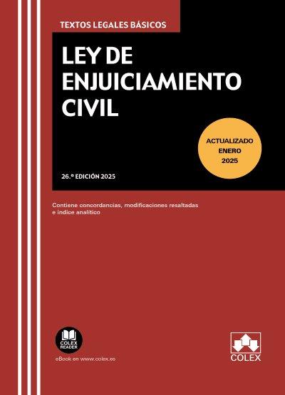 LEY DE ENJUICIAMIENTO CIVIL (27 ED.) | 9791370115562 | EDITORIAL COLEX, S.L.