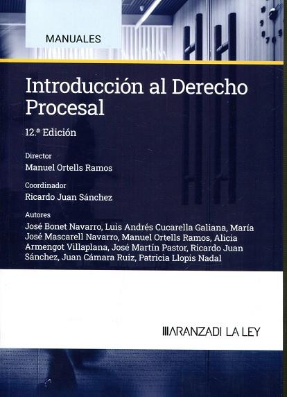 INTRODUCCIÓN AL DERECHO PROCESAL 2024 12ªED | 9788410783249 | MANUEL ORTELLS, RAMOS