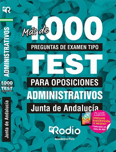 ADMINISTRATIVOS DE LA JUNTA DE ANDALUCÍA. MÁS DE 1.000 PREGUNTAS DE EXAMEN TIPO TEST. | 9788417976118 | FORO FORMACIÓN Y PREPARACIÓN DE OPOSICIONES, SOCIEDAD CIVIL