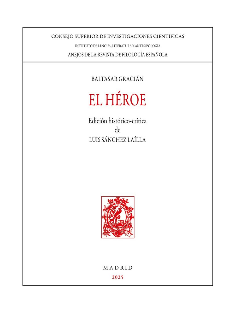 HEROE, EL | 9788400115388 | GRACIÁN, BALTASAR