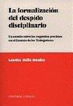 FORMALIZACION DEL DESPIDO DISCIPLINARIO, LA | 9788481518061 | MELLA MENDEZ, LOURDES