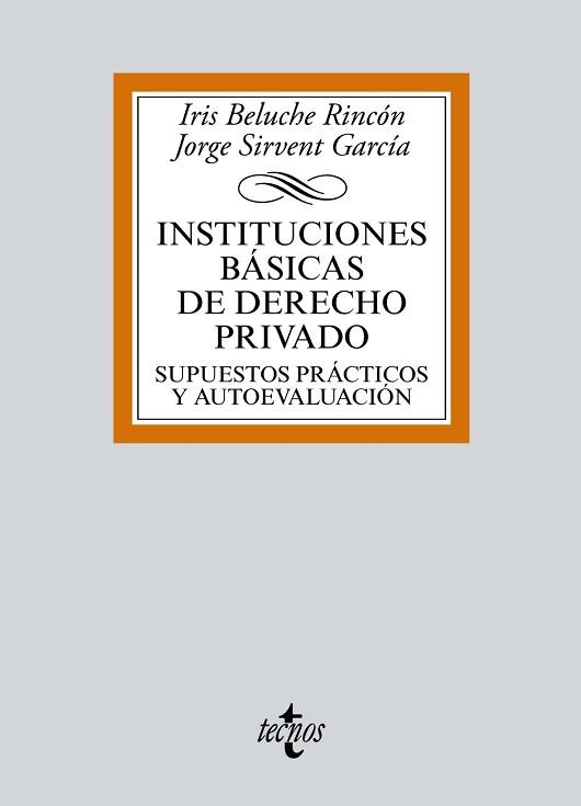 INSTITUCIONES BÁSICAS DE DERECHO PRIVADO | 9788430969586 | BELUCHE RINCÓN, IRIS / SIRVENT GARCÍA, JORGE