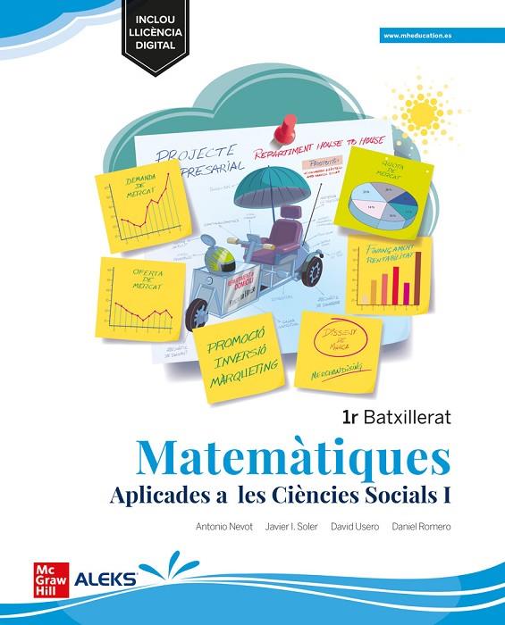 MATEMÀTIQUES APLICADES A LES CIÈNCIES SOCIALS 1R BATXILLERAT - MEDITERRÀNIA | 9788448634964 | NEVOT, A. / SOLE