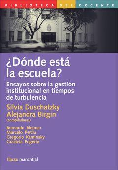 DONDE ESTA LA ESCUELA | 9789875000667