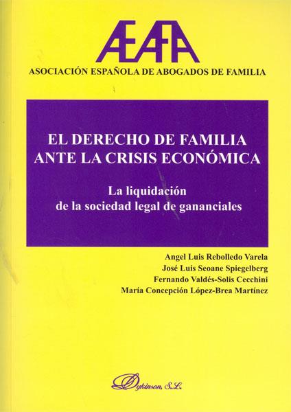 DERECHO DE FAMILIA ANTE LA CRISIS ECONÓMICA, EL. LA LIQUIDACIÓN DE LA SOCIEDAD DE GANANCIALES. | 9788498498608 | ASOCIACIÓN ESPAÑOLA DE ABOGADOS DE FAMILIA