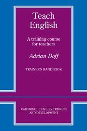 TEACH ENGLISH TRAINER'S HANDBOOK | 9780521348645 | DOFF, ADRIAN