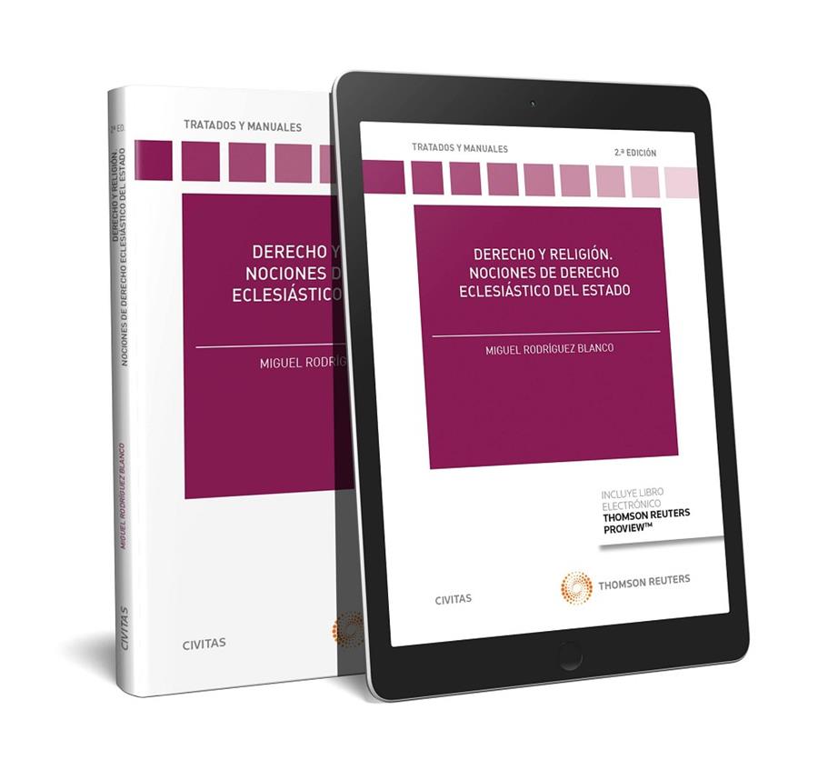DERECHO Y RELIGIÓN. NOCIONES DE DERECHO ECLESIÁSTICO DEL ESTADO (PAPEL + E-BOOK) | 9788491978367 | RODRÍGUEZ BLANCO , MIGUEL