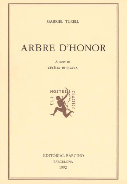 ARBRE D'HONOR | 9788472266360 | TURELL, GABRIEL