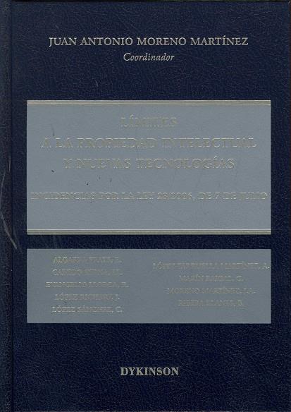LÍMITES A LA PROPIEDAD INTELECTUAL Y NUEVAS TECNOLOGÍAS. INCIDENCIAS POR LA LEY 23/2006, DE 7 DE JULIO | 9788498493467 | MORENO MARTÍNEZ, JUAN ANTONIO