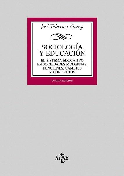 SOCIOLOGÍA Y EDUCACIÓN | 9788430946808 | TABERNER GUASP, JOSÉ