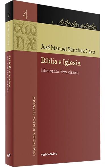 BIBLIA E IGLESIA | 9788410631014 | SANCHEZ CARO, JOSE MANUEL