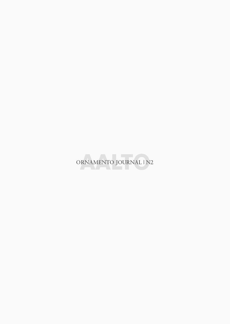 ORNAMENTO JOURNAL #2 : AALTO | 9788494630064 | SOTOS FERNANDEZ-ZUÑIGA, MIGUEL