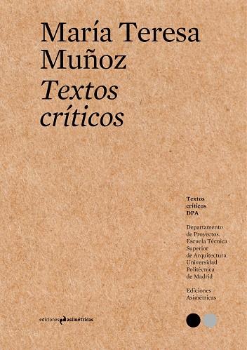 TEXTOS CRÍTICOS #4 | 9788494791598 | MUÑOZ, MARIA TERESA