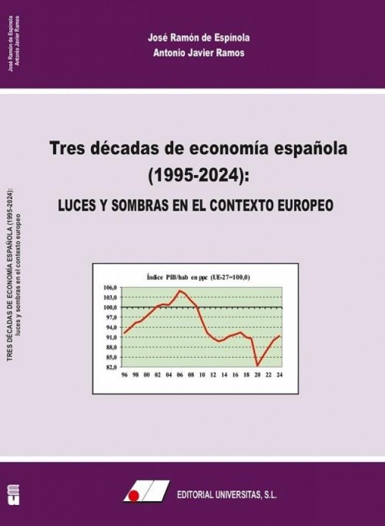 TRES DÉCADAS DE ECONOMÍA ESPAÑOLA (1995-2024): LUCES Y SOMBRAS EN EL CONTEXTO EUROPEO | 9788479916800 | DE ESPÍNOLA SALAZAR, JOSÉ RAMÓN / RAMOS LLANOS, ANTONIO JAVIER