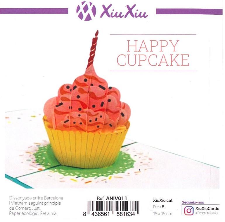 POSTAL XIU XIU HAPPY CUPCAKE | 8436561581634