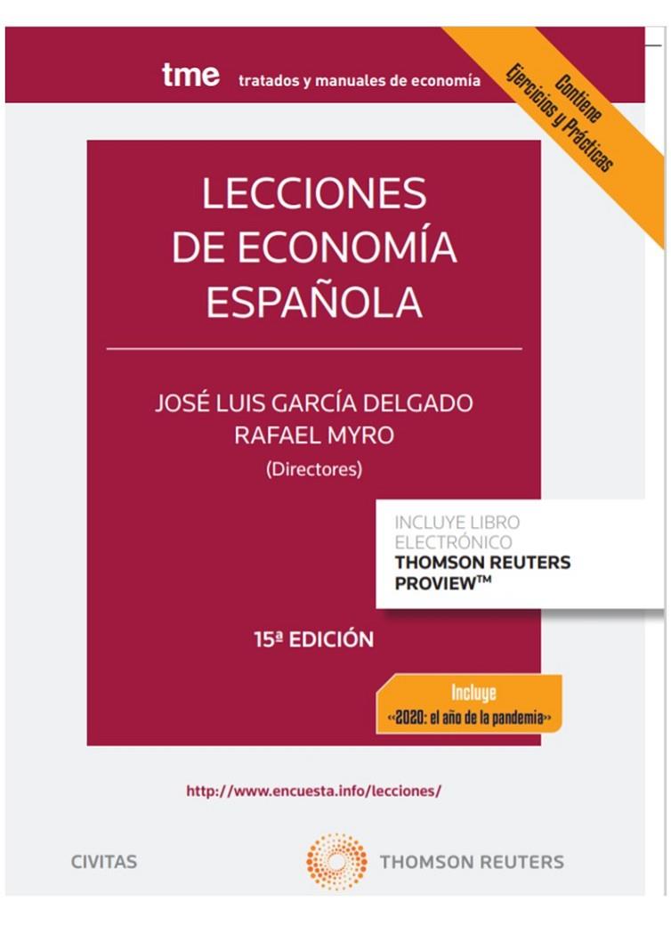 LECCIONES DE ECONOMÍA ESPAÑOLA | 9788413460772 | GARCÍA DELGADO, JOSÉ LUIS