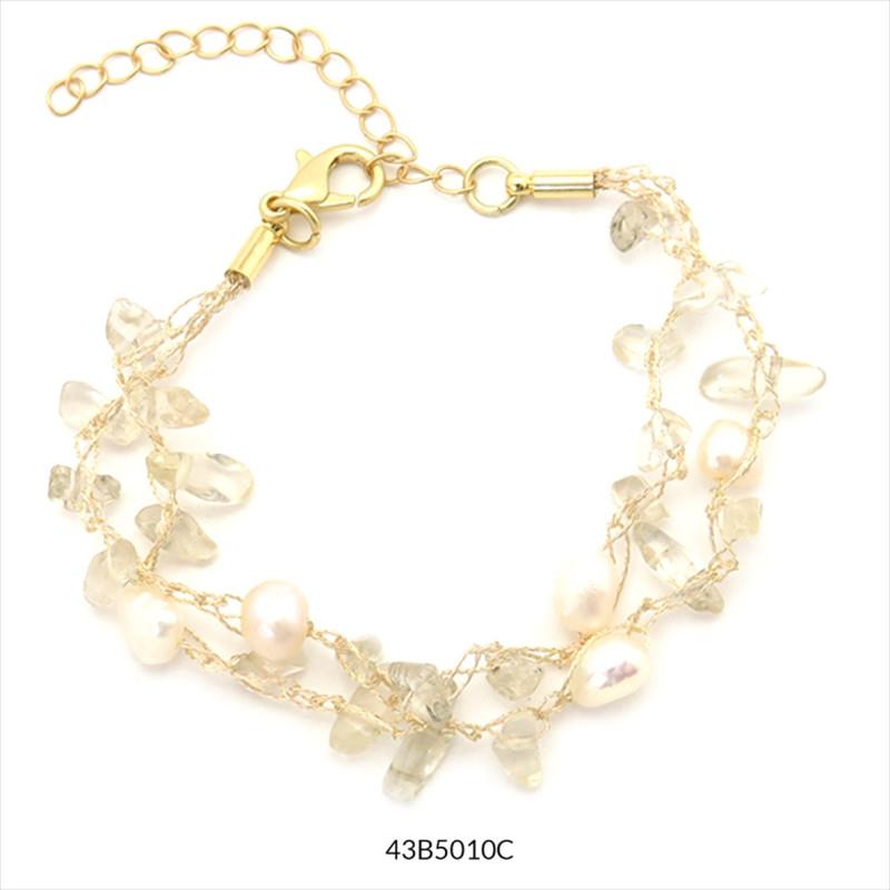 PULSERA MARGERIE DAURADA-PERLES | 43B5010C