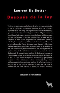 DESPUÉS DE LA LEY | 9789873621970 | SUTTER, LAURENT DE