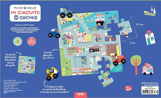 PUZLE DE SUELO. MI CIRCUITO DE COCHES | 9782733883389 | LAPEYRE, ÉMILIE