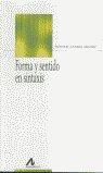 FORMA Y SENTIDO EN SINTAXIS | 9788476355251 | GUTIÉRREZ ORDÓÑEZ, SALVADOR