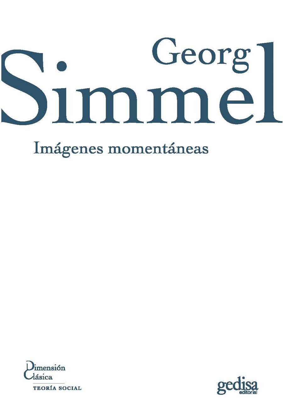 IMAGENES MOMENTÁNEAS | 9788497841405 | SIMMEL, GEORG