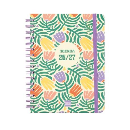 AGENDA ESPIRAL DOBLE CURS COSMO 1/4 SVH 26-27 GARDEN | 8422952416272
