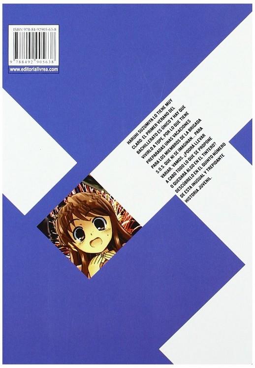 HARUHI SUZUMIYA 05 | 9788492905638 | TANIGAWA, NAGARU