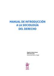 MANUAL DE INTRODUCCIÓN A LA SOCIOLOGÍA DE DERECHO | 9788491432678 | GALIANA SAURA, ÁNGELES / RUIZ SANZ, MARIO