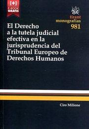 DERECHO A LA TUTELA JUDICIAL EFECTIVA EN LA JURISPRUDENCIA DEL TRIBUNAL EUROPEO DE DERECHOS HUMANOS, EL | 9788490862940 | MILIONE, CIRO