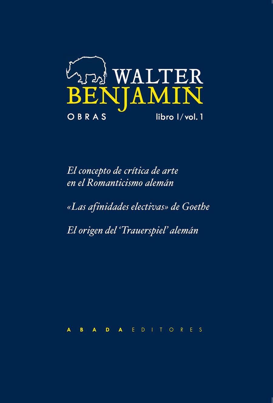 OBRA COMPLETA. LIBRO I/VOL. 1 | 9788496258594 | BENJAMIN, WALTER