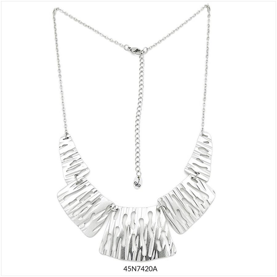 COLLAR VAIANA INOX. CURT RECTANGLES | 45n7420a