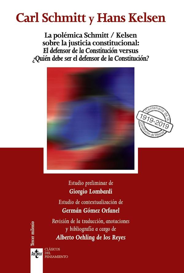 POLÉMICA SCHMITT, LA / KELSEN SOBRE LA JUSTICIA CONSTITUCIONAL | 9788430976973 | SCHMITT, CARL / KELSEN, HANS