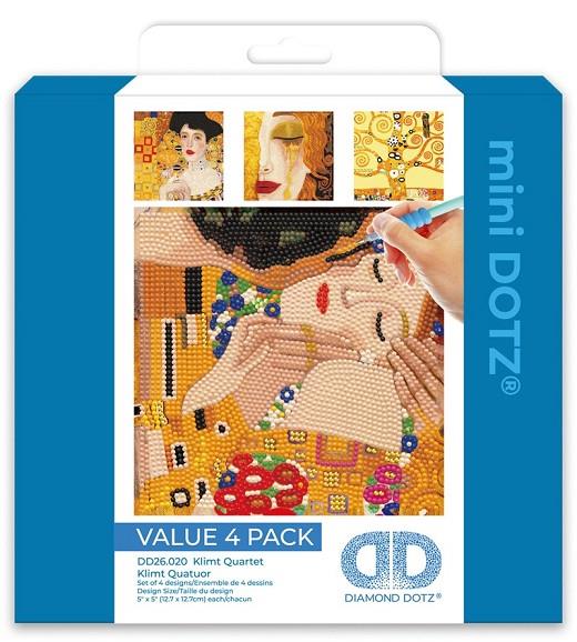 DIAMOND DOTZ - KLIMT QUARTET WITH GOLD GLITTER | 4895225945511