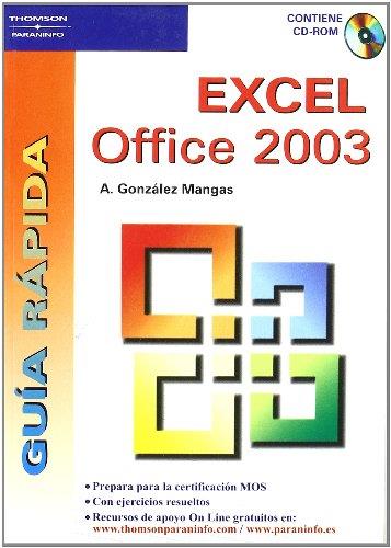 GUÍA RÁPIDA. EXCEL OFFICE 2003 | 9788428328760 | GONZÁLEZ MANGAS, ANTONIA