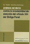 ANÁLISIS DEL DELITO CONTRA LA INVIOLABILIDAD DEL DOMICILIO DEL ART. 534 DEL CÓDIGO PENAL | 9788481517729 | SANCHEZ DOMINGO, MARIA BELEN