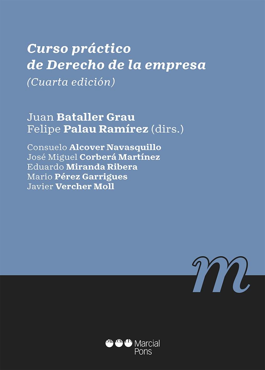 CURSO PRACTICO DE DERECHO DE LA EMPRESA (4ª ED.) | 9788413812397 | BATALLER GRAU, JUAN